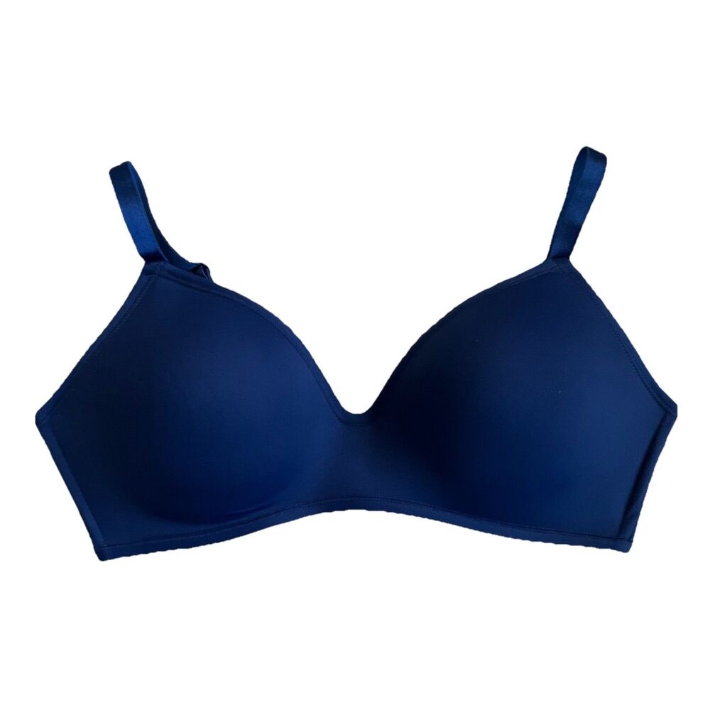 Parisian Navy Blue Size 38C Lightly Padded Adjustable Strap Bra Intimate Comfort